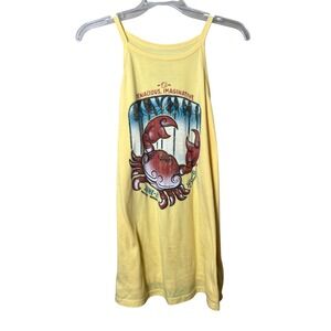 Torrid Womens Yellow Cancer Zodiac Graphic High Neck Tank Top Classic Fit Size 1